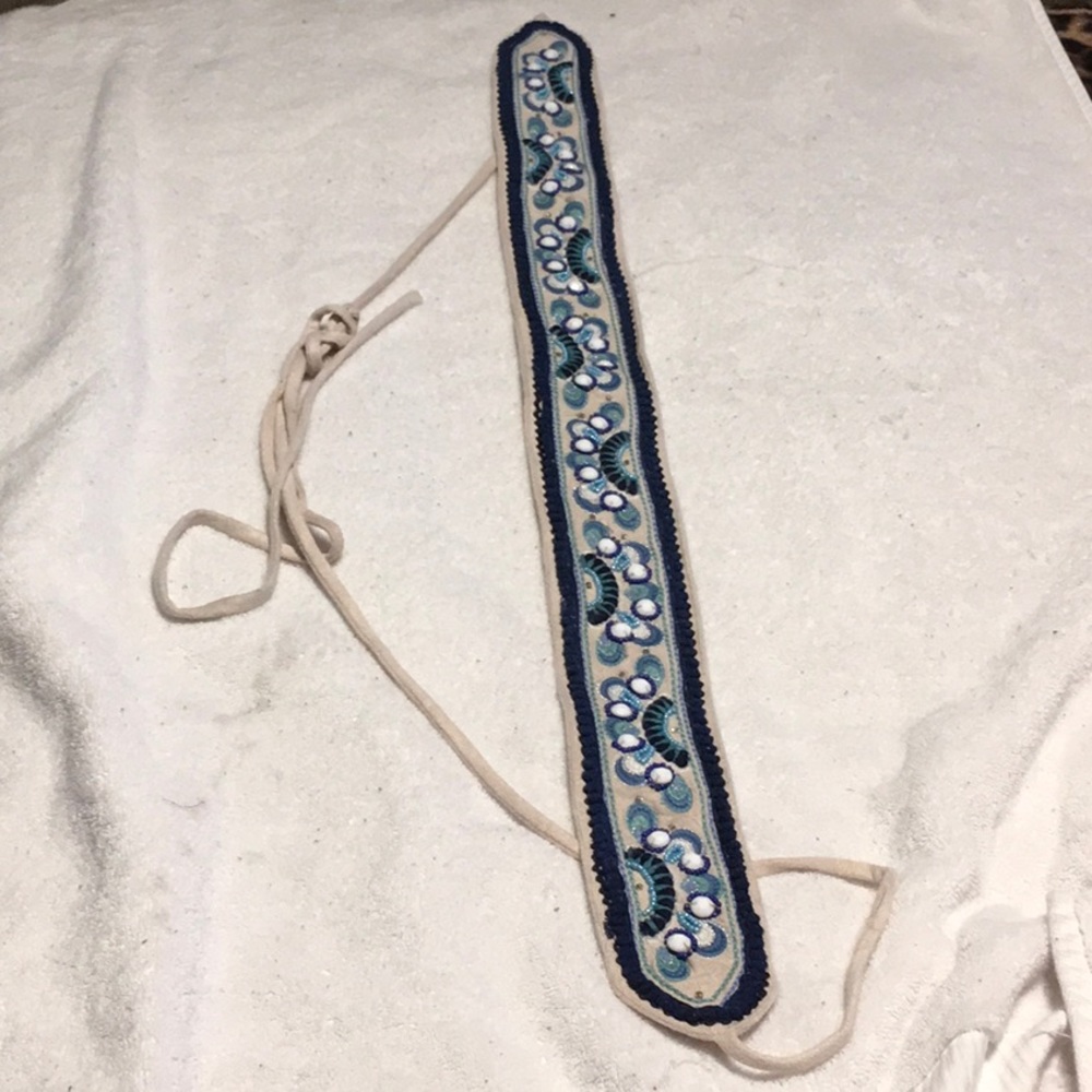 Hillary Scott LaBellum Beaded Fabric Belt. 2X/3X